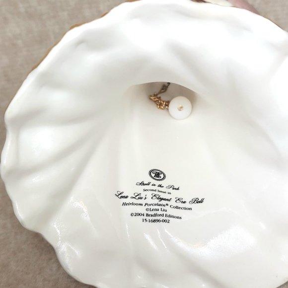 Bradford Editions Lena Liu "Stroll In The Park" Vintage Collectible Statue Bell - Picture 12 of 13